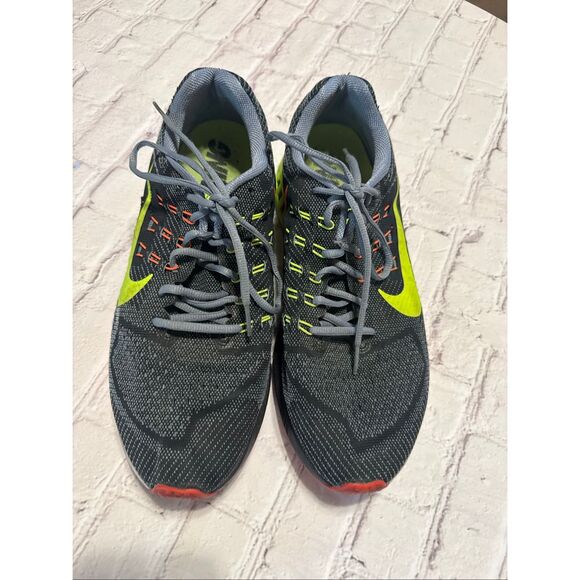 Nike Zoom Structure 18 Sneakers Black Neon Yellow Orange Running Men\'s Size 11.5 main image 13